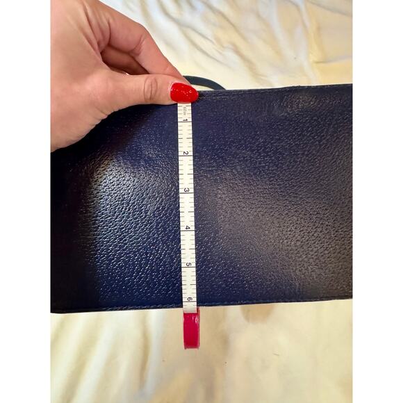 Kate Spade Tote Large Navy Blue Vintage Grand Street Gabriel Quiet Luxury - Picture 7 of 16